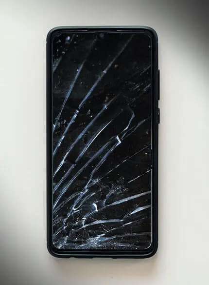 Broken Screen Mobile Phone