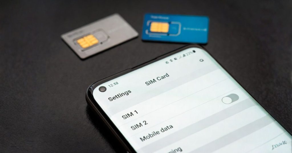 sim card settings for dua sim