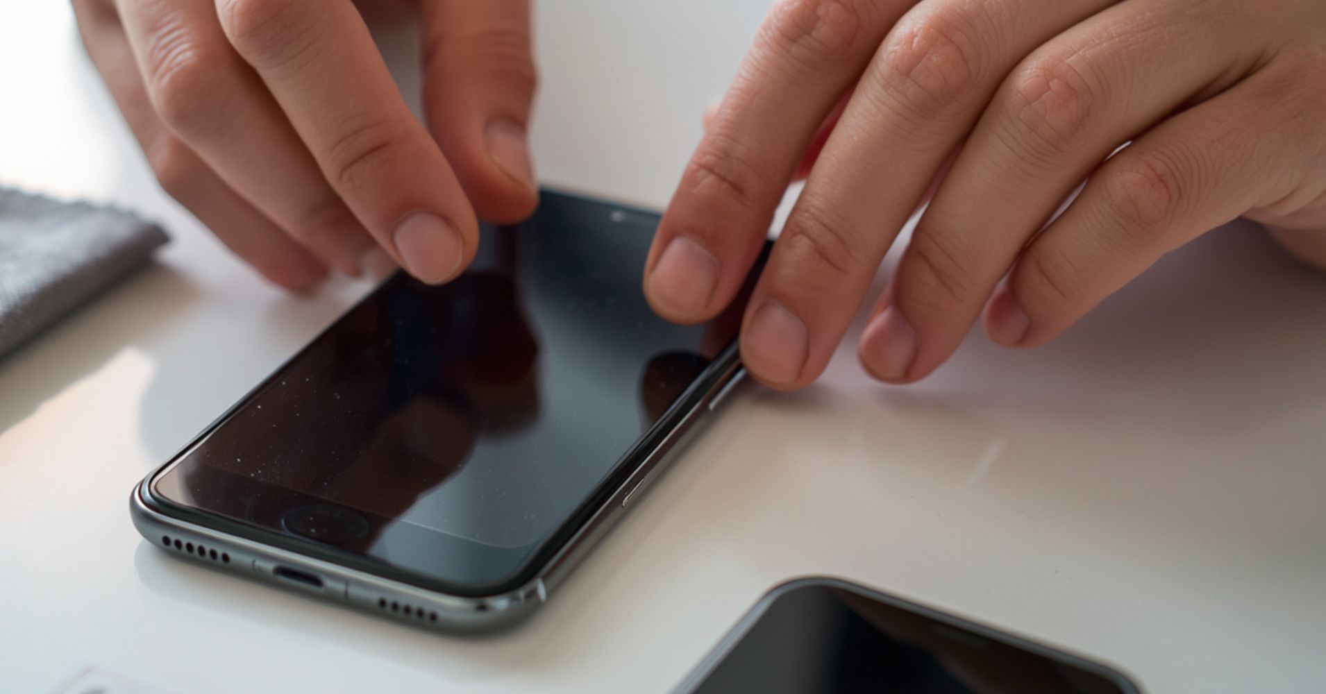 screen protector installation